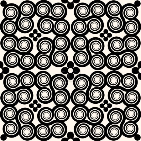 Illustration for Decorative curly pattern, vector illustration simple design - Royalty Free Image