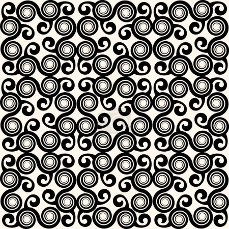 Illustration for Abstract curly pattern, vector illustration simple design - Royalty Free Image