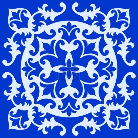 Illustration for Baroque decoration, vector illustration simple design - Royalty Free Image