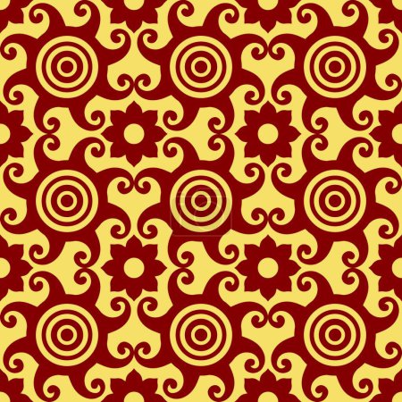 Illustration for Decorative pattern, vector illustration simple design - Royalty Free Image
