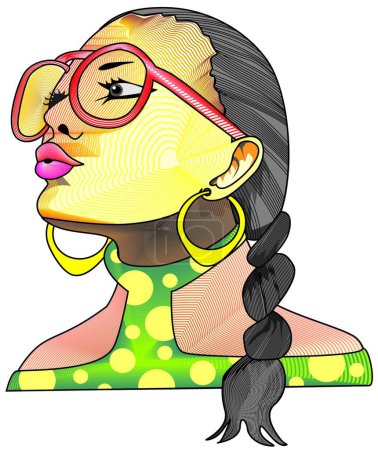 Illustration for Creative face, vector illustration - Royalty Free Image
