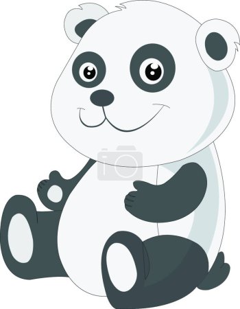 Ilustración de Bebé panda vector ilustración - Imagen libre de derechos