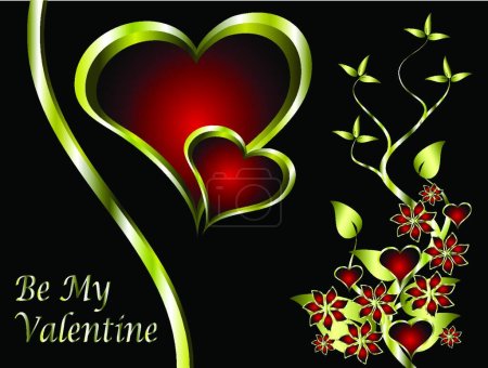 Téléchargez les illustrations : Fond de carte de Saint Valentin. 14 février - en licence libre de droit