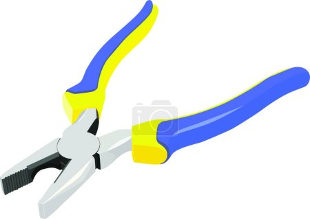 Illustration for Pliers, vector illustration simple design - Royalty Free Image