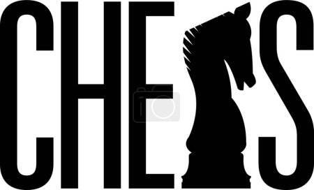 Téléchargez les illustrations : Esquisse d'échecs, illustration vectorielle design simple - en licence libre de droit