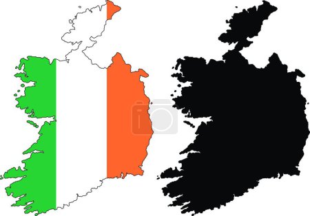 Illustration for Ireland, vector illustration simple design - Royalty Free Image