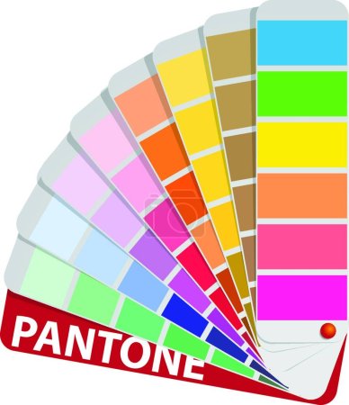 Illustration for Color Guide modern vector illustration - Royalty Free Image
