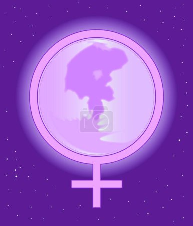 Illustration for Female Symbol, graphic vector illustration - Royalty Free Image