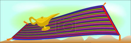 Ilustración de Magic Carpet Ride, ilustración vectorial gráfica - Imagen libre de derechos
