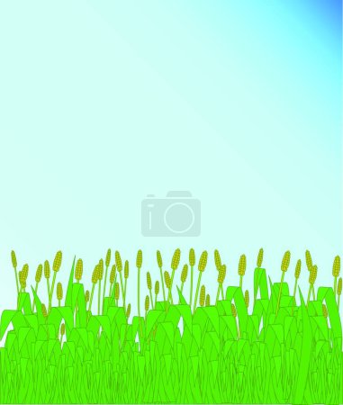 Téléchargez les illustrations : Grass Verge, illustration vectorielle graphique - en licence libre de droit