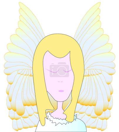 Illustration for Angel icon for web, vector illustration - Royalty Free Image