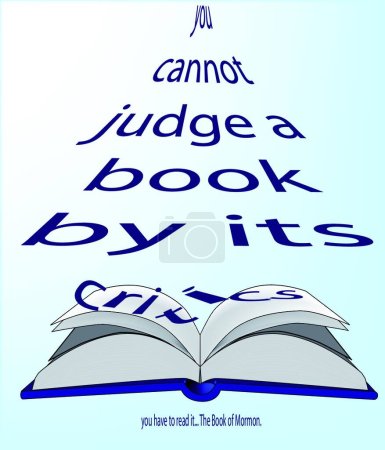 Illustration for Judge A Book, graphic vector illustration - Royalty Free Image