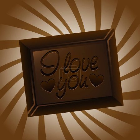 Illustration for Chocolate bar  vector illustration - Royalty Free Image