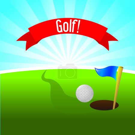 Ilustración de "ilustración de golf "vector de ilustración - Imagen libre de derechos