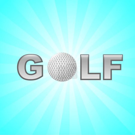 Téléchargez les illustrations : "illustration golf "illustration vectorielle - en licence libre de droit