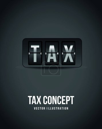 Illustration for Tax icon, vector illustration - Royalty Free Image