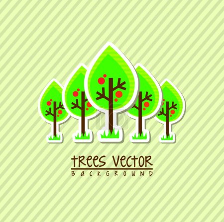 Illustration for Arbor day, graphic vector illustration - Royalty Free Image