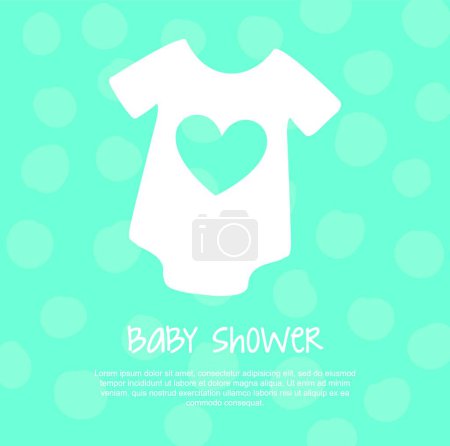 Illustration for Baby shower  vector illustration - Royalty Free Image