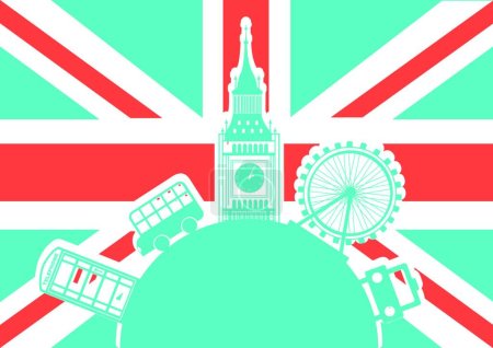 Illustration for London signs vector illustration - Royalty Free Image