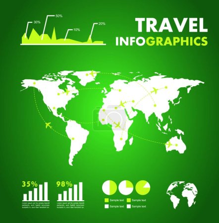 Illustration for Infographic template, business concept - Royalty Free Image