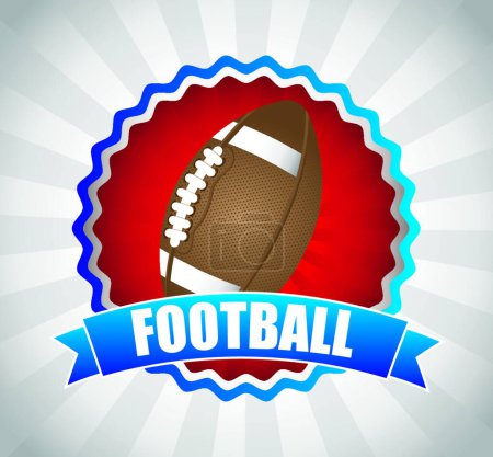 Téléchargez les illustrations : Illustration vectorielle du football américain - en licence libre de droit