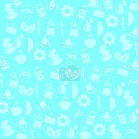 Illustration for Spa icons vector illustration - Royalty Free Image