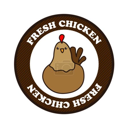Illustration for Fresh chicken vector illustration - Royalty Free Image