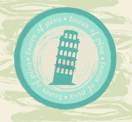 Illustration for "tower of pisa"   vector illustration - Royalty Free Image