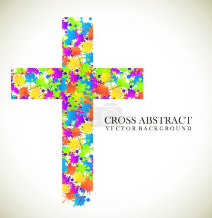 Illustration for Cross abstract vector illustration - Royalty Free Image