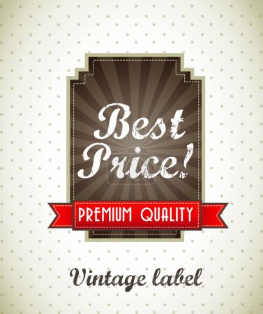 Illustration for Best price label vector illustration - Royalty Free Image