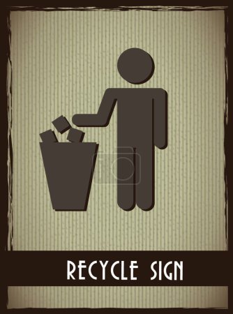 Illustration for Recycle icon for web, vector illustration - Royalty Free Image