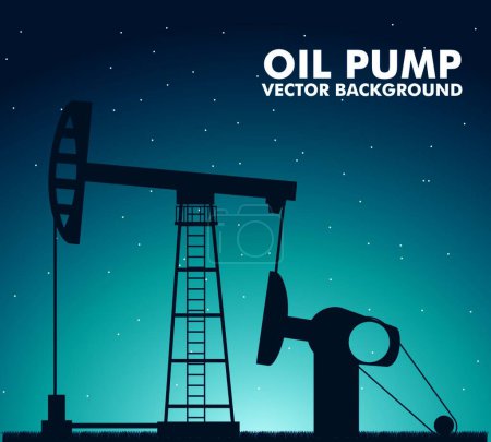 Illustration for Oil pump, graphic vector illustration - Royalty Free Image