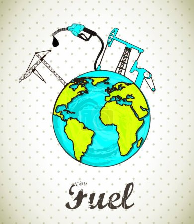 Illustration for Fuel, graphic vector illustration - Royalty Free Image