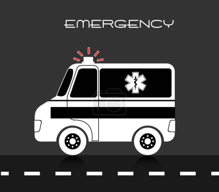 Illustration for Emergency, graphic vector illustration - Royalty Free Image