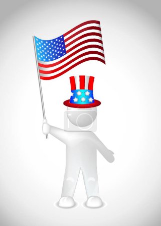 Illustration for United states icon for web, vector illustration - Royalty Free Image