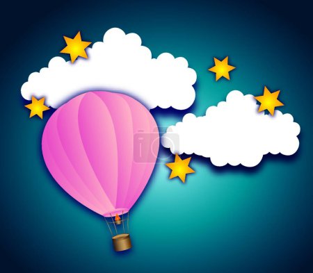 Illustration for Cute sky, graphic vector illustration - Royalty Free Image