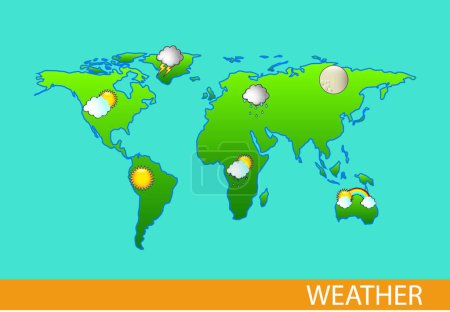 Illustration for Weather, graphic vector illustration - Royalty Free Image