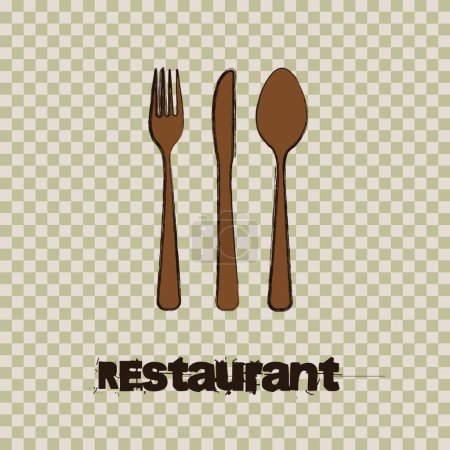 Illustration for Restaurant background vector illustration - Royalty Free Image