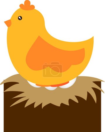 Ilustración de Icono de pollo, ilustración vectorial - Imagen libre de derechos