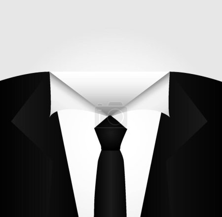 Ilustración de Camisa de hombre de negocios, ilustración vectorial gráfica - Imagen libre de derechos