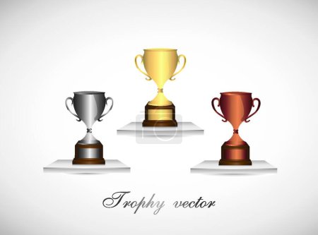 Illustration for Trophies, graphic vector illustration - Royalty Free Image