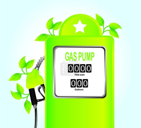 Illustration for Gas pump, graphic vector illustration - Royalty Free Image