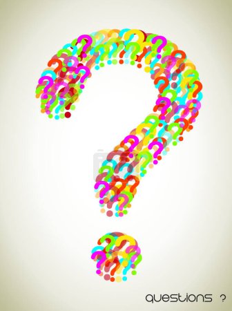Illustration for Question mark, web simple illustration - Royalty Free Image