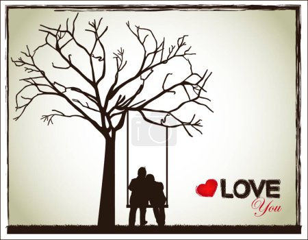 Illustration for Illustration of the Love you - Royalty Free Image