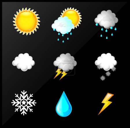 Illustration for Illustration of the Weather - Royalty Free Image