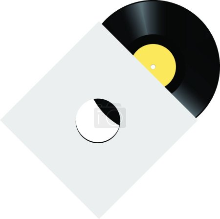 Illustration for Vinyl record, graphic vector illustration - Royalty Free Image