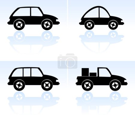 Ilustración de Ilustración vectorial de coches - Imagen libre de derechos