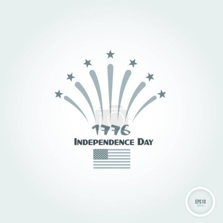 Ilustración de Ilustración del día de la Independencia - Imagen libre de derechos
