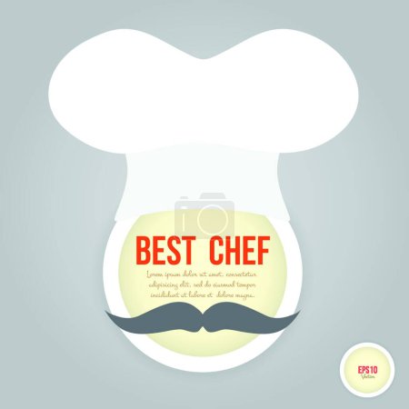 Illustration for Illustration of the Best chef - Royalty Free Image