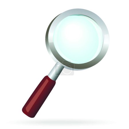 Illustration for Illustration of the Magnifying glass - Royalty Free Image